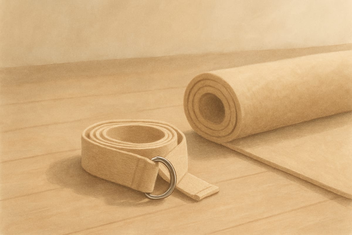 Straps & Bands — generic yoga studio illustration