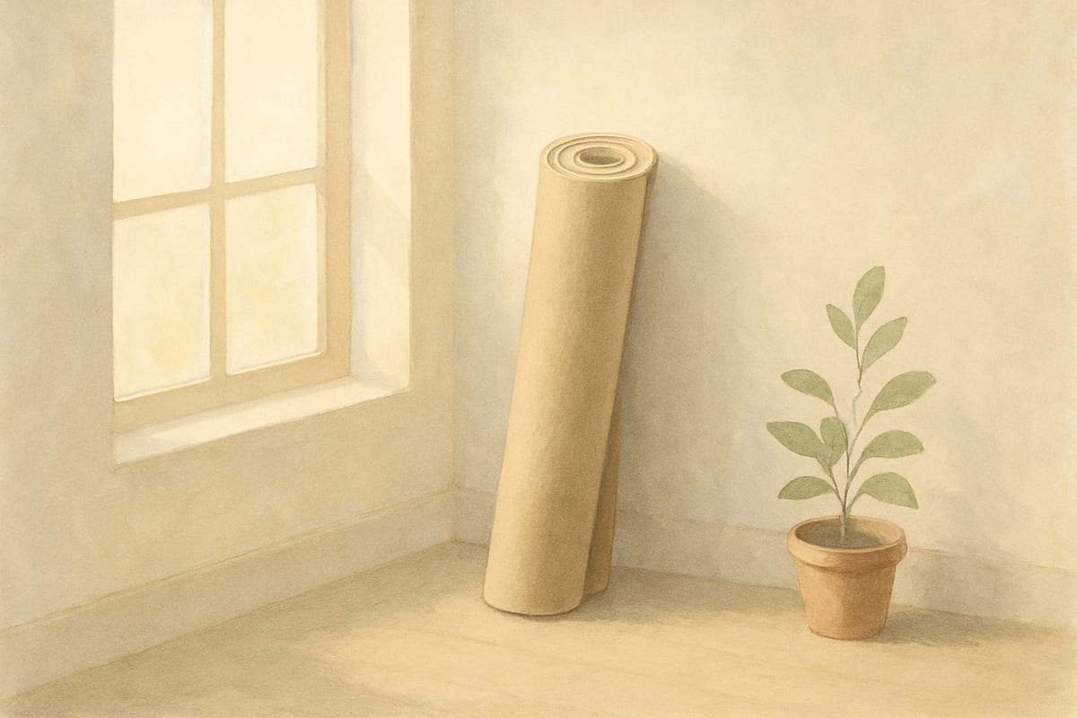 Yoga Mats — generic yoga studio illustration
